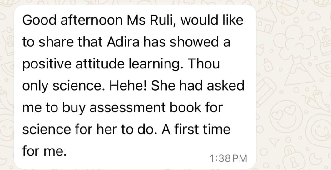 Testimonial photo of Parent A