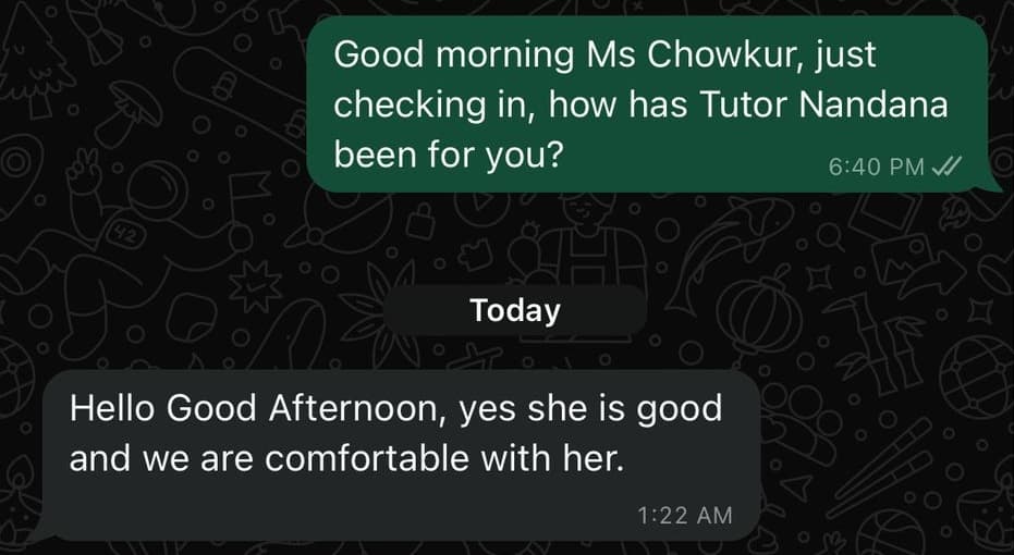 Testimonial photo of Parent C