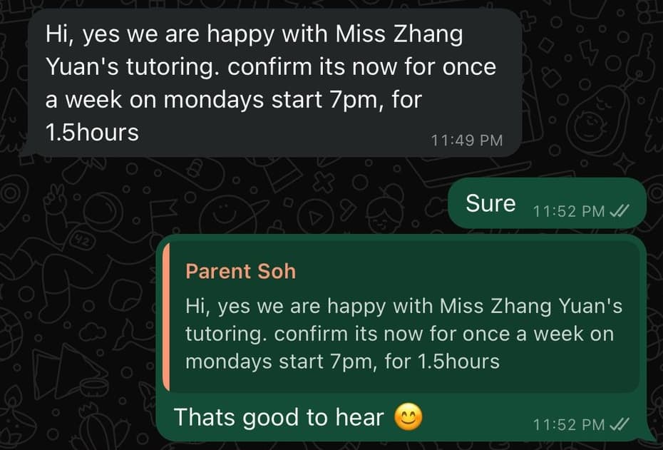 Testimonial photo of Parent S